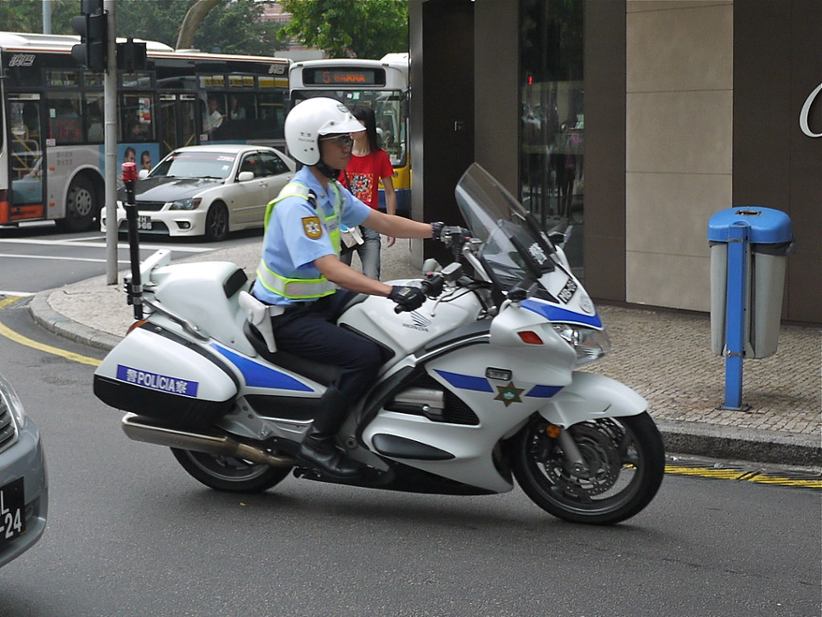 Macau police officer